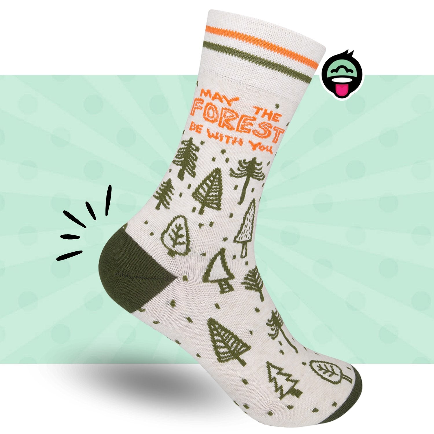 May the Forest Be With You Socks | Unisex Sock | Nature Sock - HER Home Design Boutique